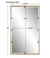 Egon Gold Wall Mirror, by Uttermost, 2'5.87" width x 4'2" height x 1.62" depth thumbnail 3