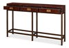 Campaign Embossed Console, Console Table by Sarreid, 60" length x 12" width x 35" height thumbnail 9