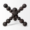 Carollan II (Large) 9L x 9W Black Geometric Wood Ball Jack, Decorative Object by Mercana, 9.06" length x 9.06" width x 9.06" height thumbnail 6