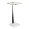 Pelton Marble Glass Drink Table, Furniture by Uttermost, 11" width x 24" height x 11" depth thumbnail 4