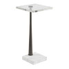 Pelton Marble Glass Drink Table, Side & End Table by Uttermost, 11" width x 24" height x 11" depth thumbnail 4