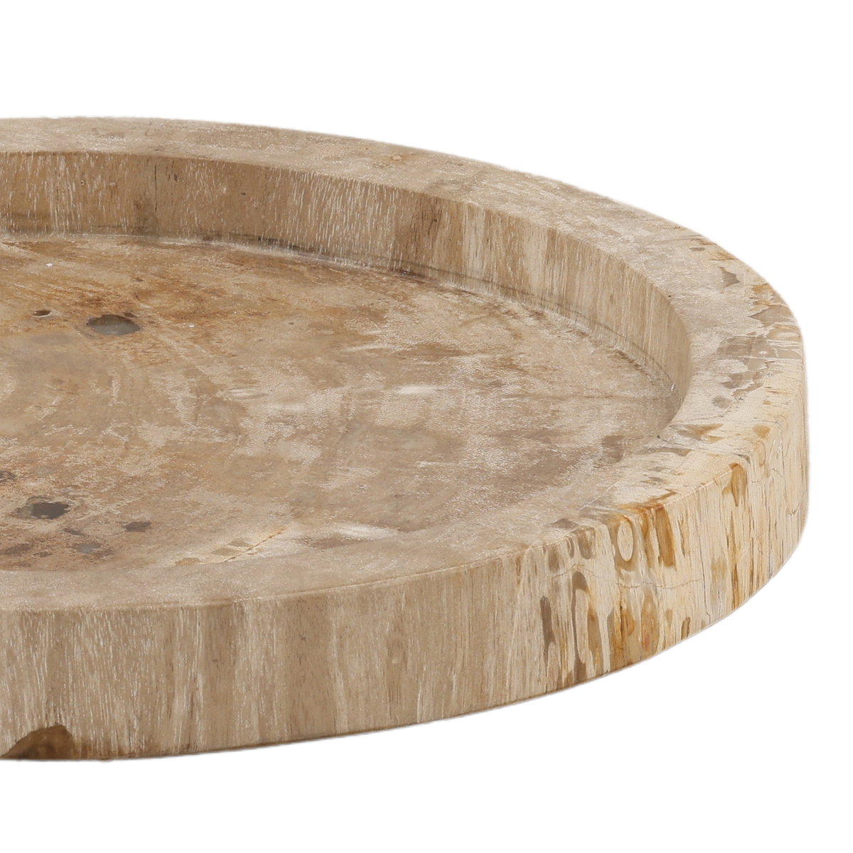 Kiernan Tray Light Natural, Decor by Dovetail, 15.75" width x 1.57" height x 15.75" diameter x 15.75" depth View 3