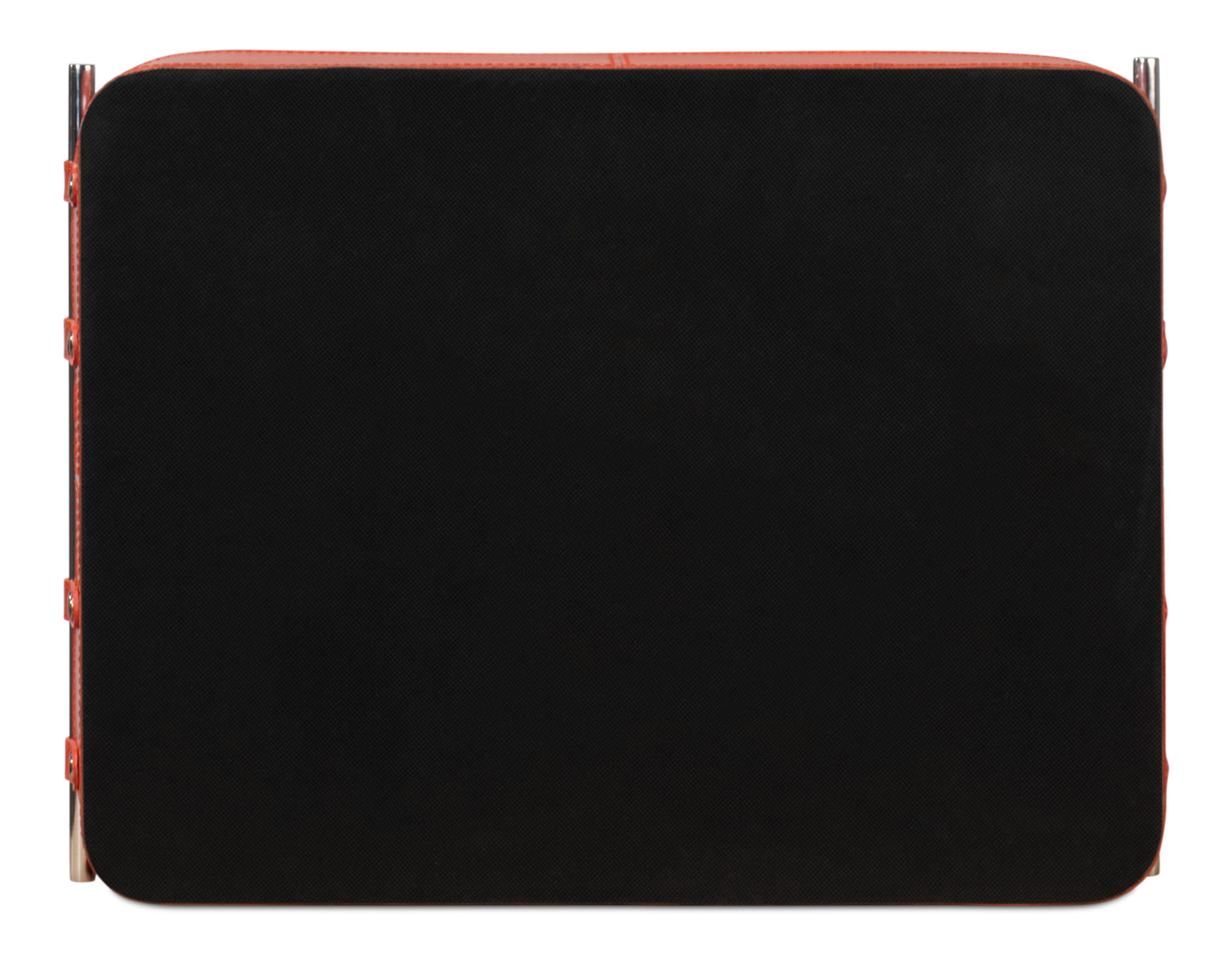 Safari Leather Tray, Orangeade, Decor by Sarreid, 19" length x 15" width x 2" height View 3