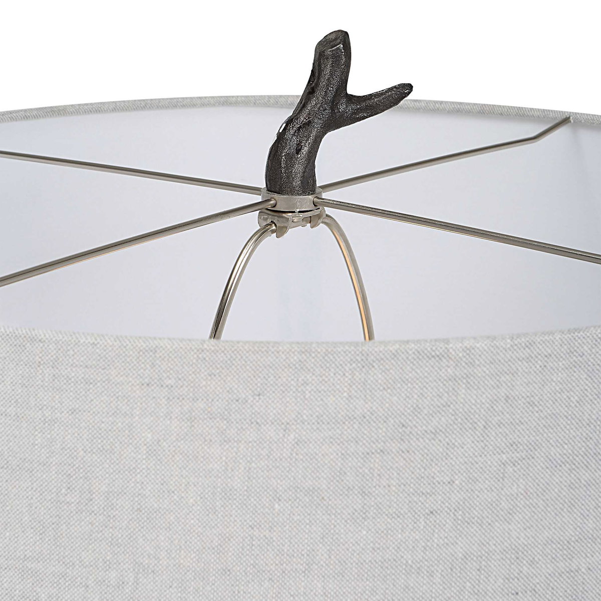 Spruce Rustic Floor Lamp, by Uttermost, 1'6" width x 5'8.5" height x 1'6" depth View 8