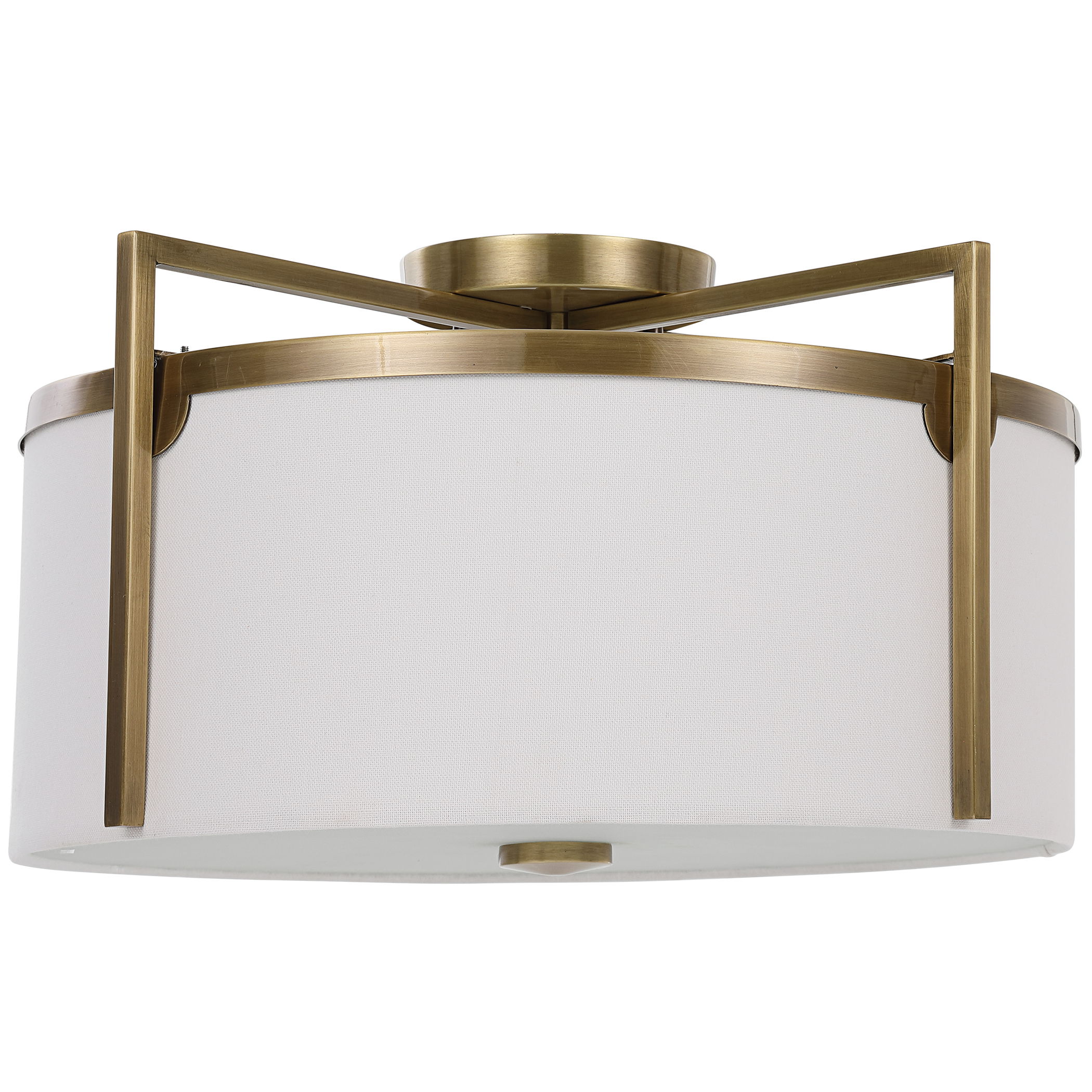 Colfax Brass 3 Light Semi Flush large image 