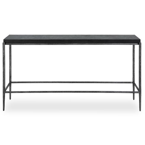 Crescendo Black Concrete Console Table