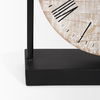 Raja Matte Black Metal with Wood Table Clock, by Mercana, 10.43" length x 3.15" width x 11.02" height thumbnail 12