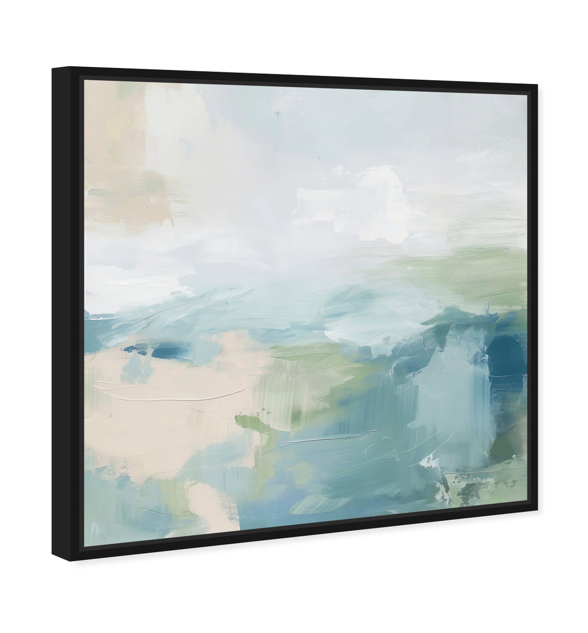 Turquoise Echoes I (Diamond Dust), Art by Oliver Gal,  30x30 View 2