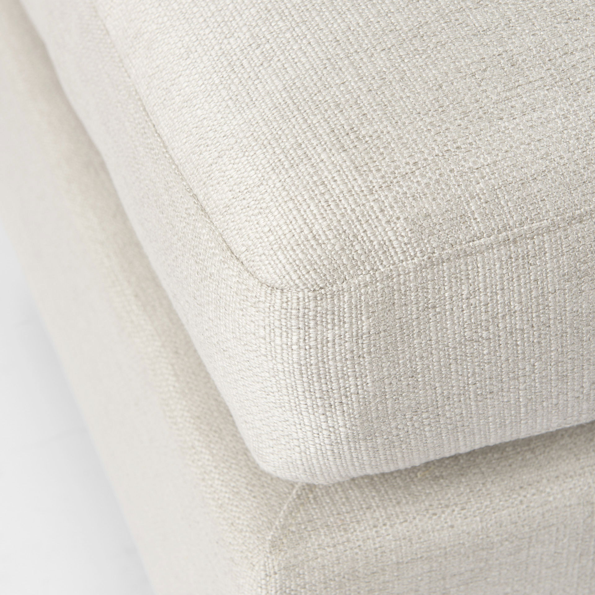 Valence  Beige 2/3 Ottoman Sectional Piece, Sectional Sofa by Mercana, 38.58" length x 25.98" width x 17.72" height View 7