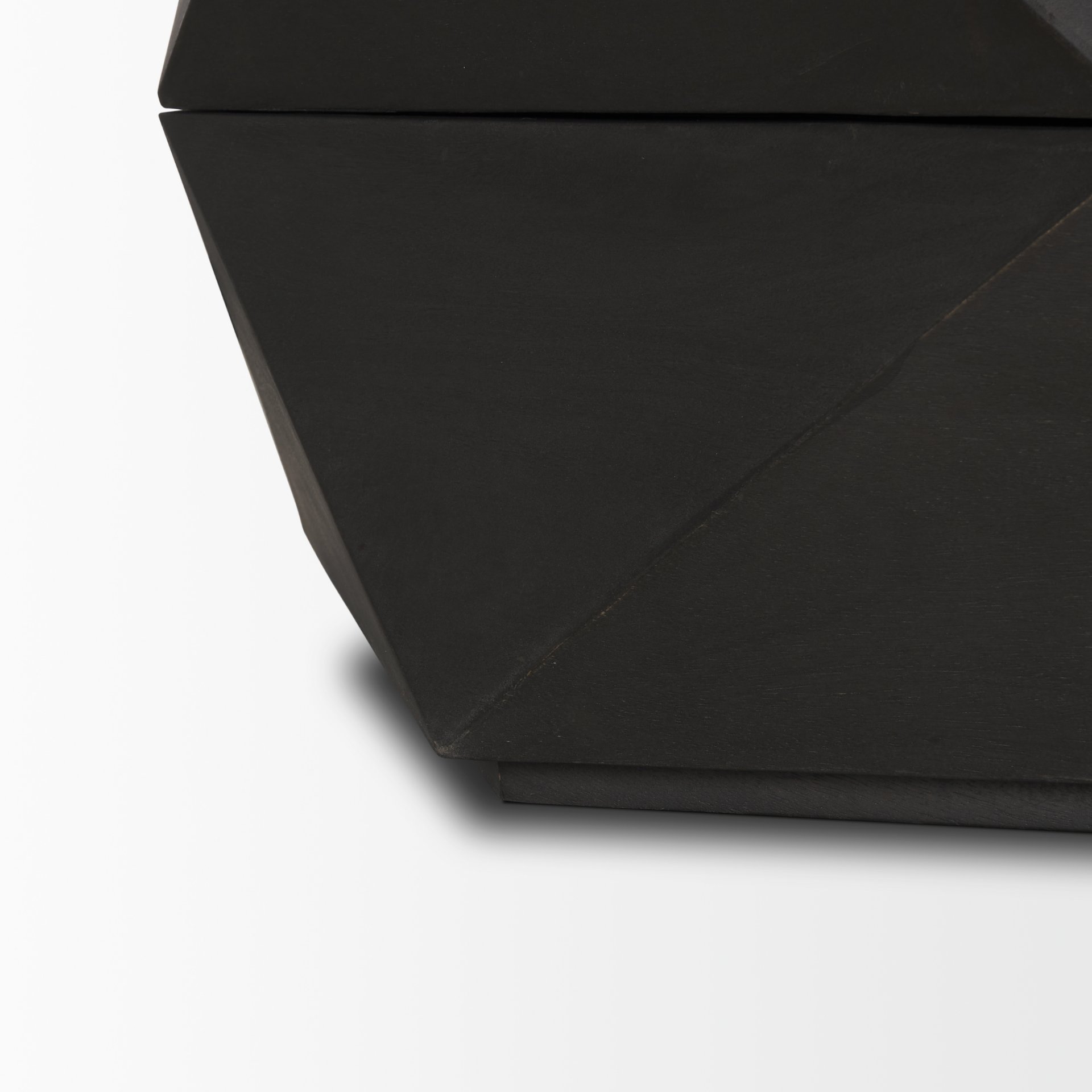 Arreto Hexagonal Hinged Solid Wood Top and Base Coffee Table large image 