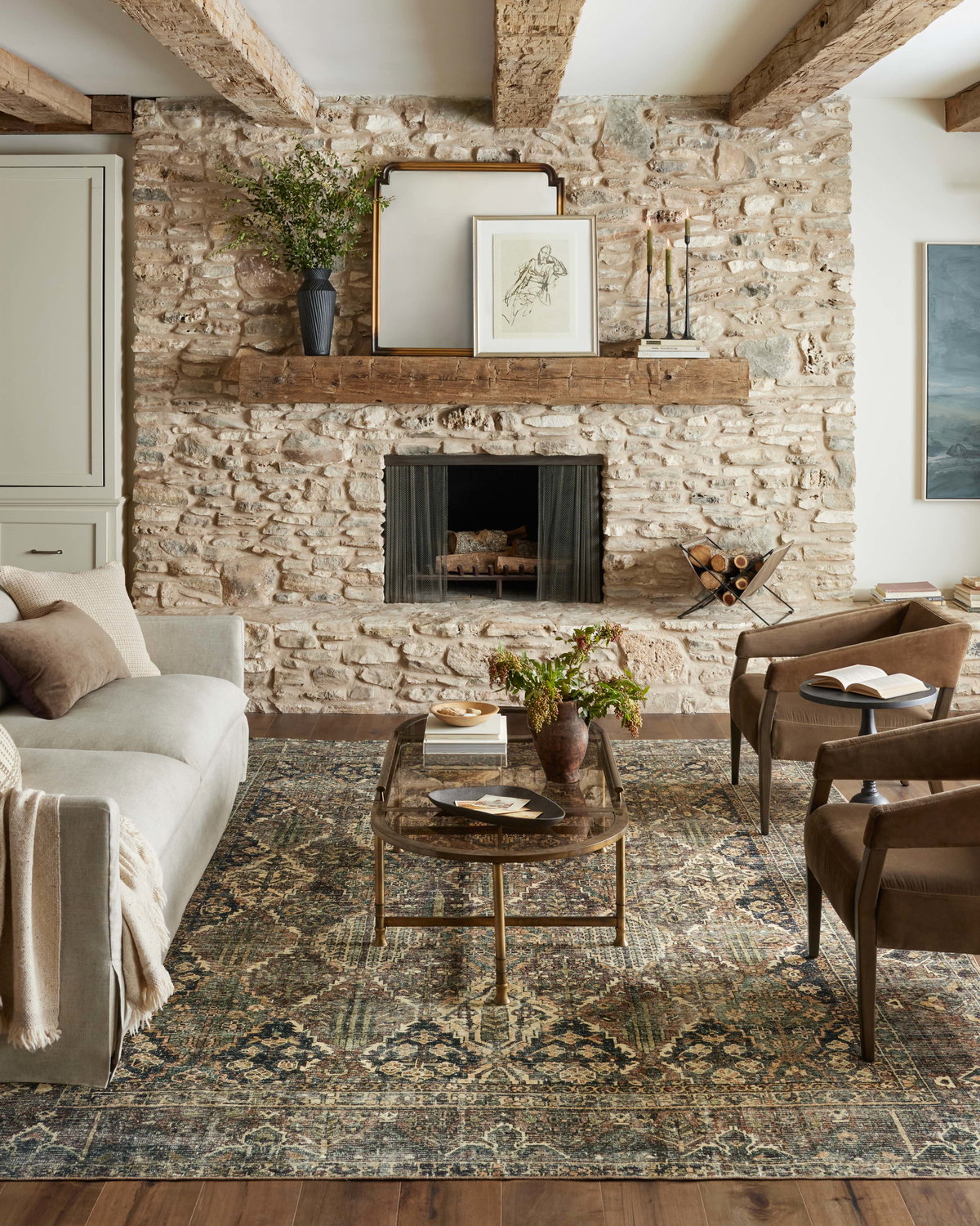 Magnolia Home by Joanna Gaines x Loloi Banks Rug, 5' length x 7'6" width View 2