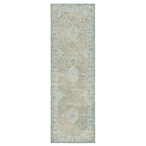 Kai Alessia Overdyed Hand-Knotted Blue/Beige Area Rug