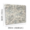 Shimmering Foliage Cream & Silver Wallpaper thumbnail 8