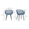 Piazza Outdoor Chair Blue - Set Of Two, by Moe's Home, 1'11.5" width x 2'7.5" height x 1'10.5" depth thumbnail 9