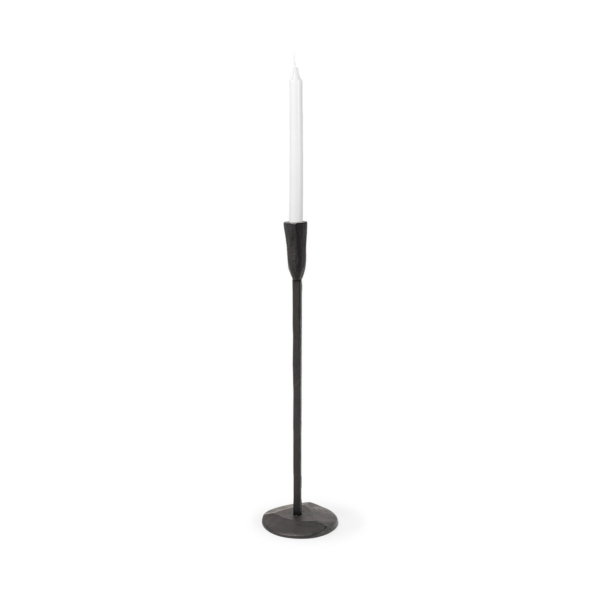 Levit (Large) Black Table Candle Holder, Candles & Candle Holder by Mercana, 5" length x 5" width x 20" height View 1