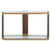 Ryles Glass Console Table, by Uttermost, 55.25" width x 31.75" height x 13.5" depth thumbnail 1