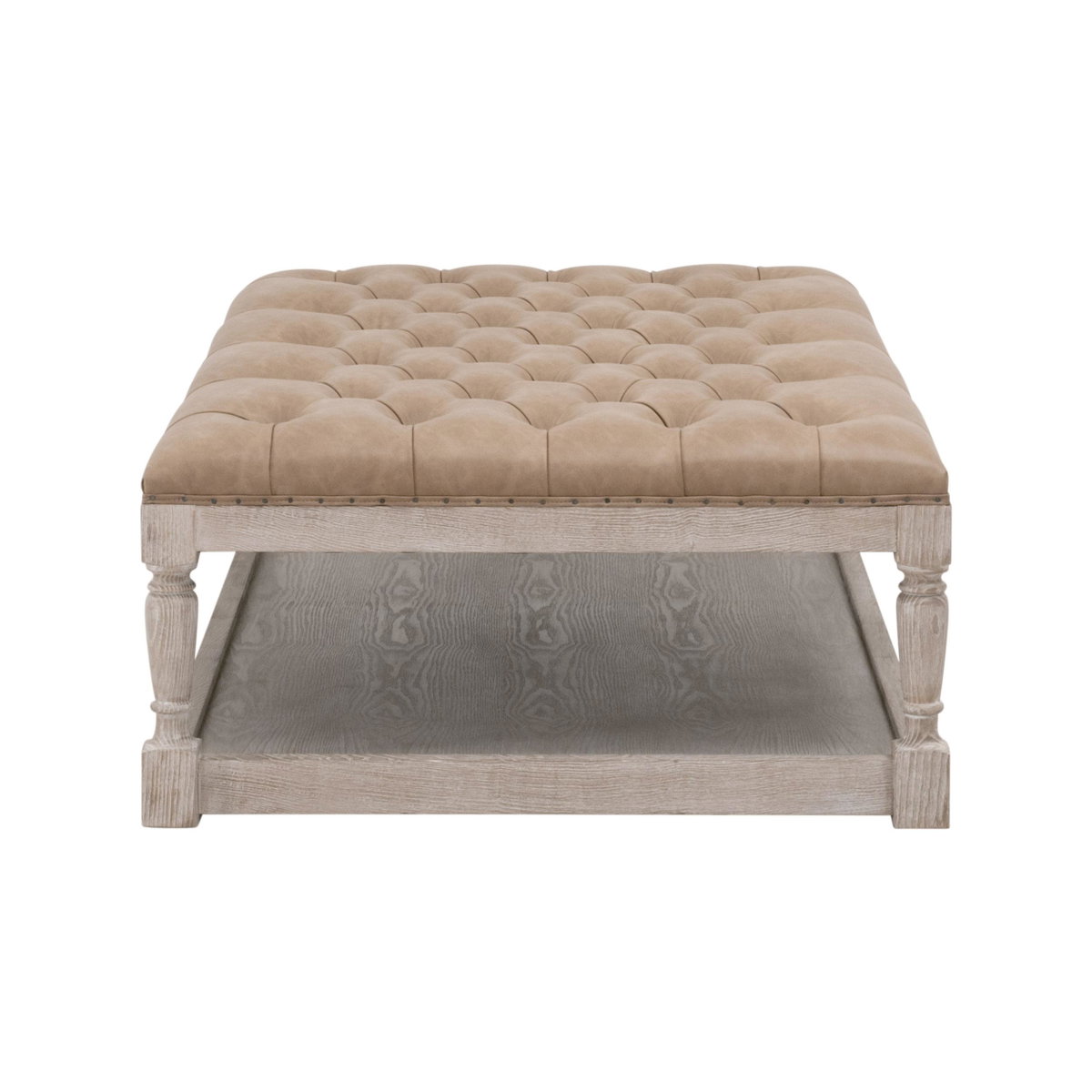 Townsend Tufted Upholstered Rectangle Coffee Table, by Essentials for Living, 54" width x 17.75" height x 33.75" depth View 3