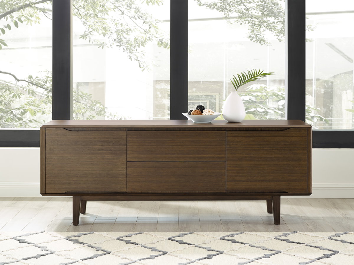 Currant Sideboard, Black Walnut, Sideboards & Buffet by Greenington, 72" length x 18" width x 27" height View 10