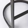 Tyson 17L x 18W x 31H Black Leather with Metal Frame Bar Stool thumbnail 8