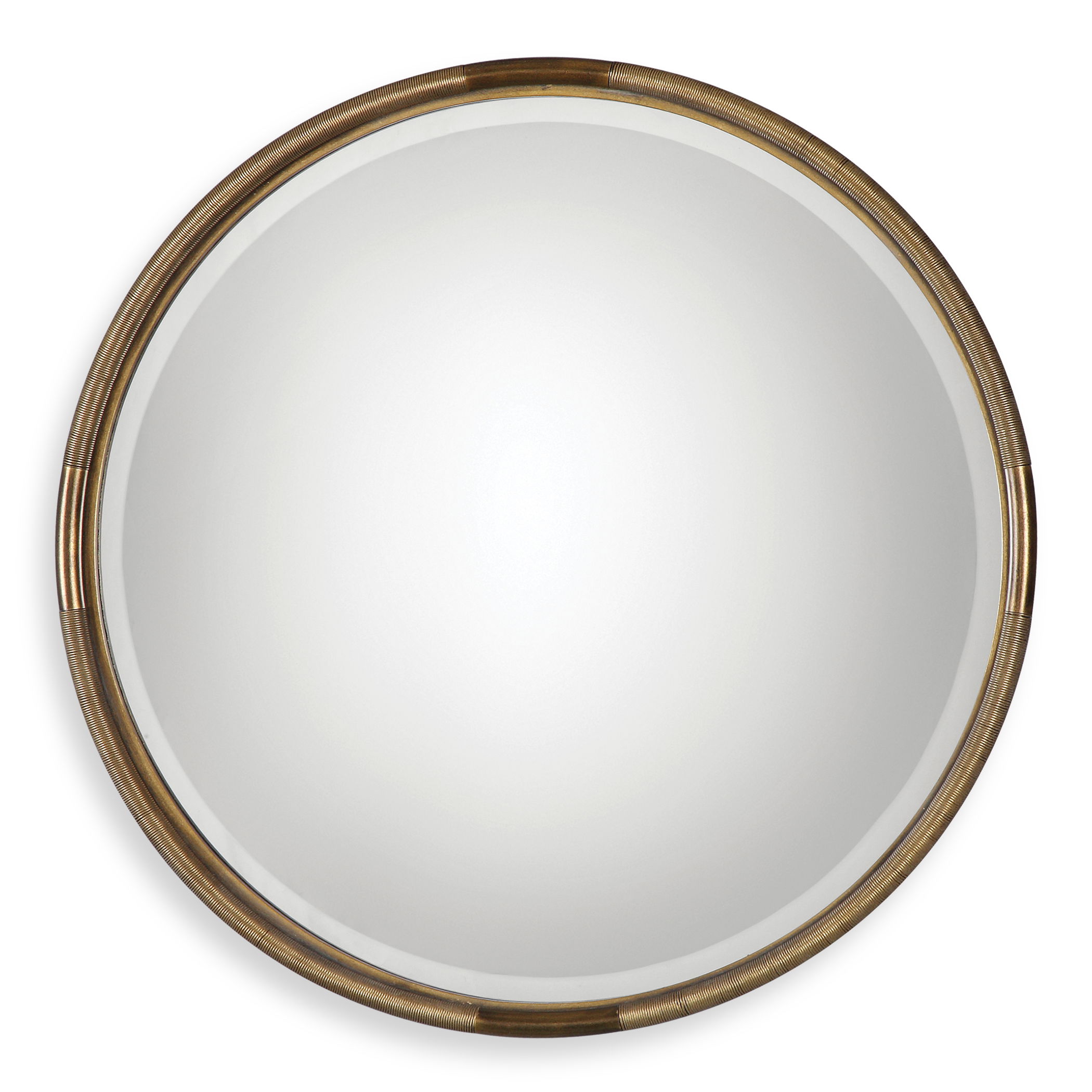 Finnick Iron Coil Round Mirror large image 