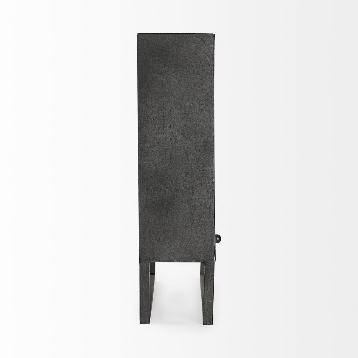 Felix Gray Metal Square Table Clock, by Mercana, 14.4" length x 5.1" width x 18.1" height View 4