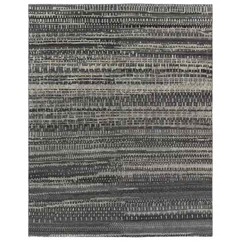 Jaipur Living Jamaal RIZ11 Handknotted Stripes Black and Gray Area Rug (6