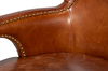 *Drake Distilled Leather Chair, Seating by Sarreid, 29" length x 38" width x 47" height thumbnail 6