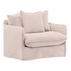 Lexia Sofa Chair Slipcover Natural, Sofas & Sectional by Dovetail, 41.7" width x 29.52" height x 37.8" depth thumbnail