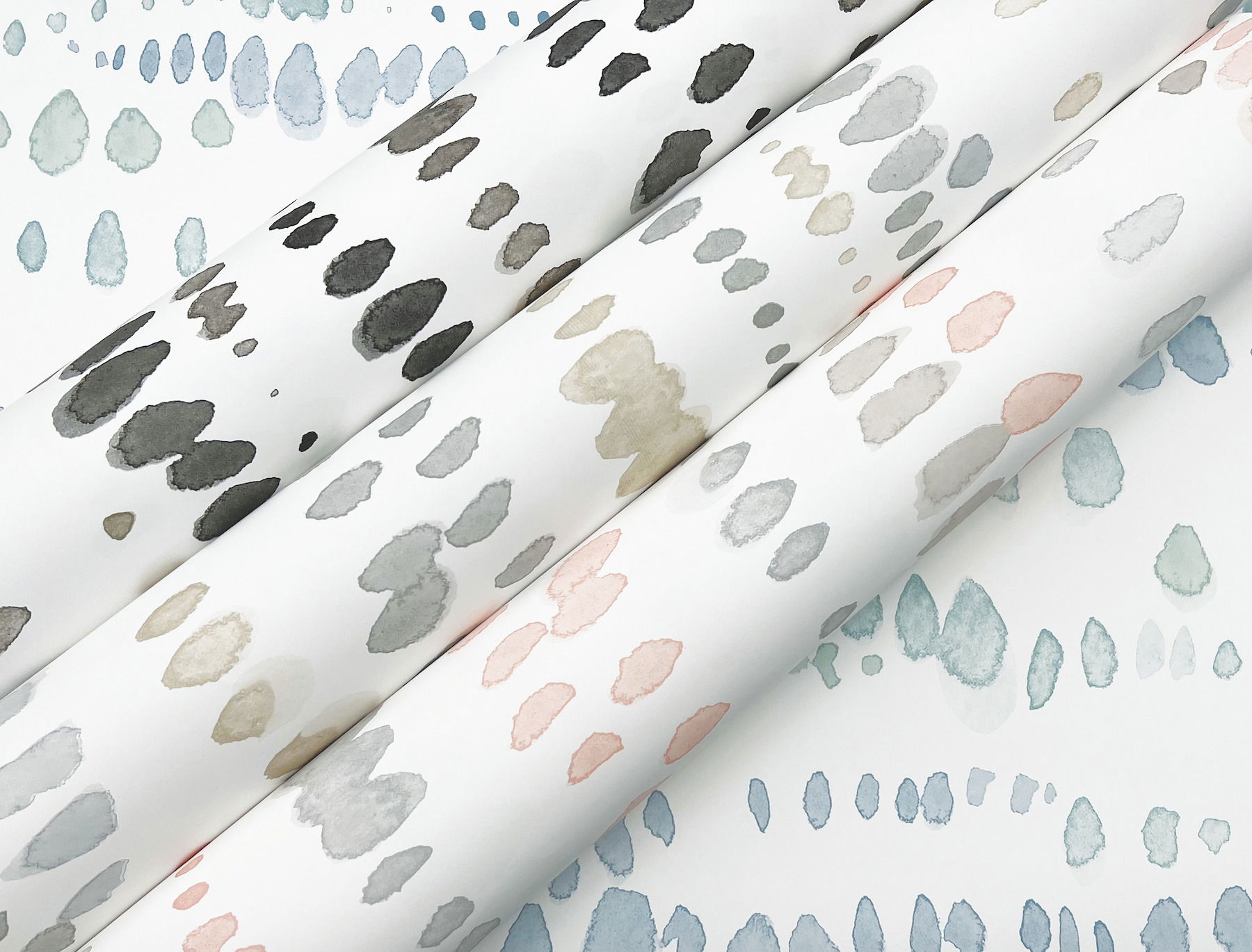 Dewdrops Black & Taupe Wallpaper large image 