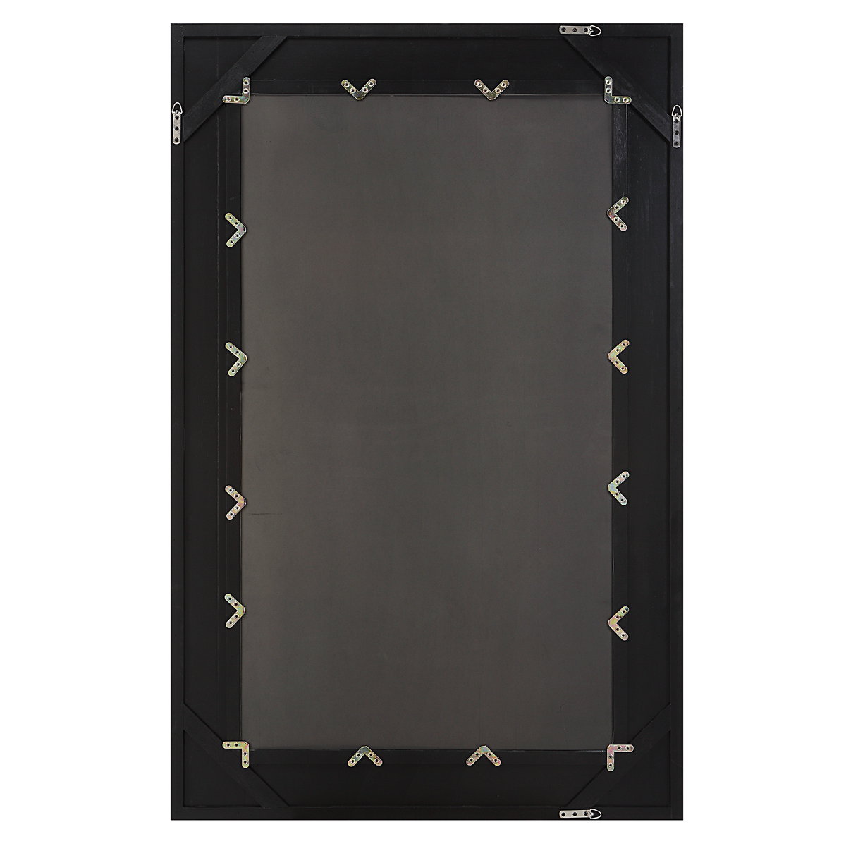 Everest Satin Black Mirror, by Uttermost, 3'9" width x 5'10" height x 1.37" depth View 7