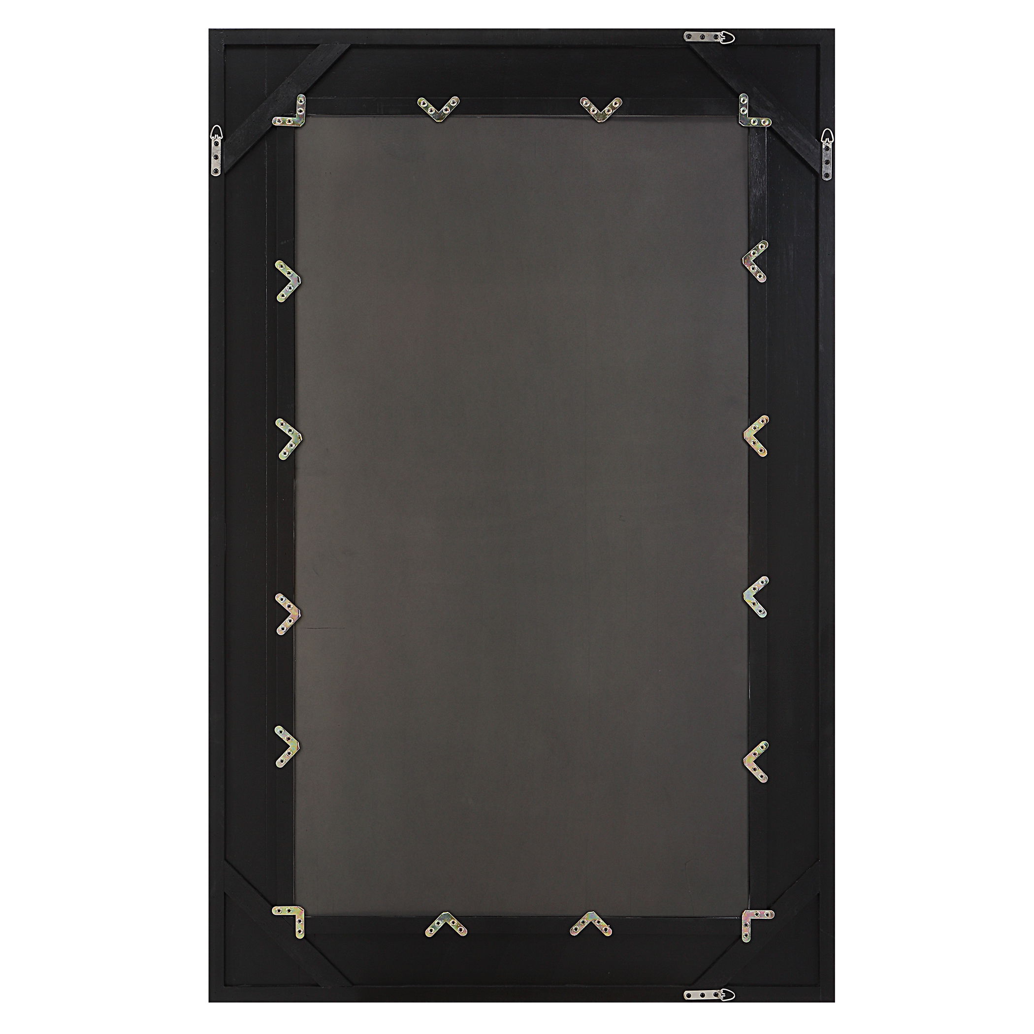 Everest Satin Black Mirror, by Uttermost, 45" width x 70" height x 1.37" depth View 7