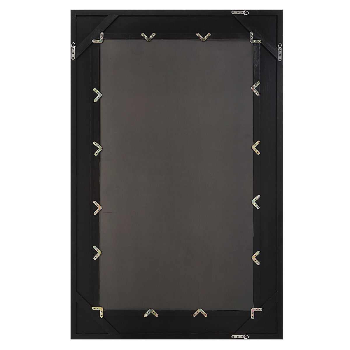 Everest Satin Black Mirror, by Uttermost, 45" width x 70" height x 1.37" depth View 7