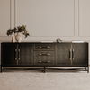Mako Sideboard Large Black, Cabinets & Sideboard by Moe's Home, 100" width x 33.86" height x 17.72" depth thumbnail 7