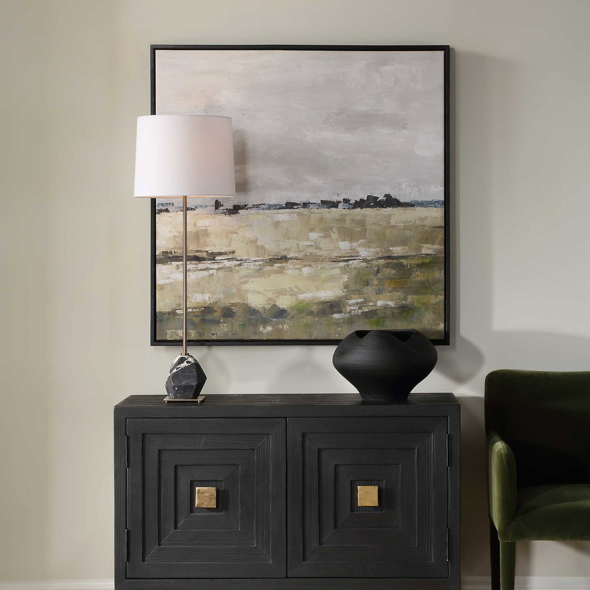 Fragment Hand Painted Landscape Art, by Uttermost, 40" width x 40" height x 2.25" depth View 2