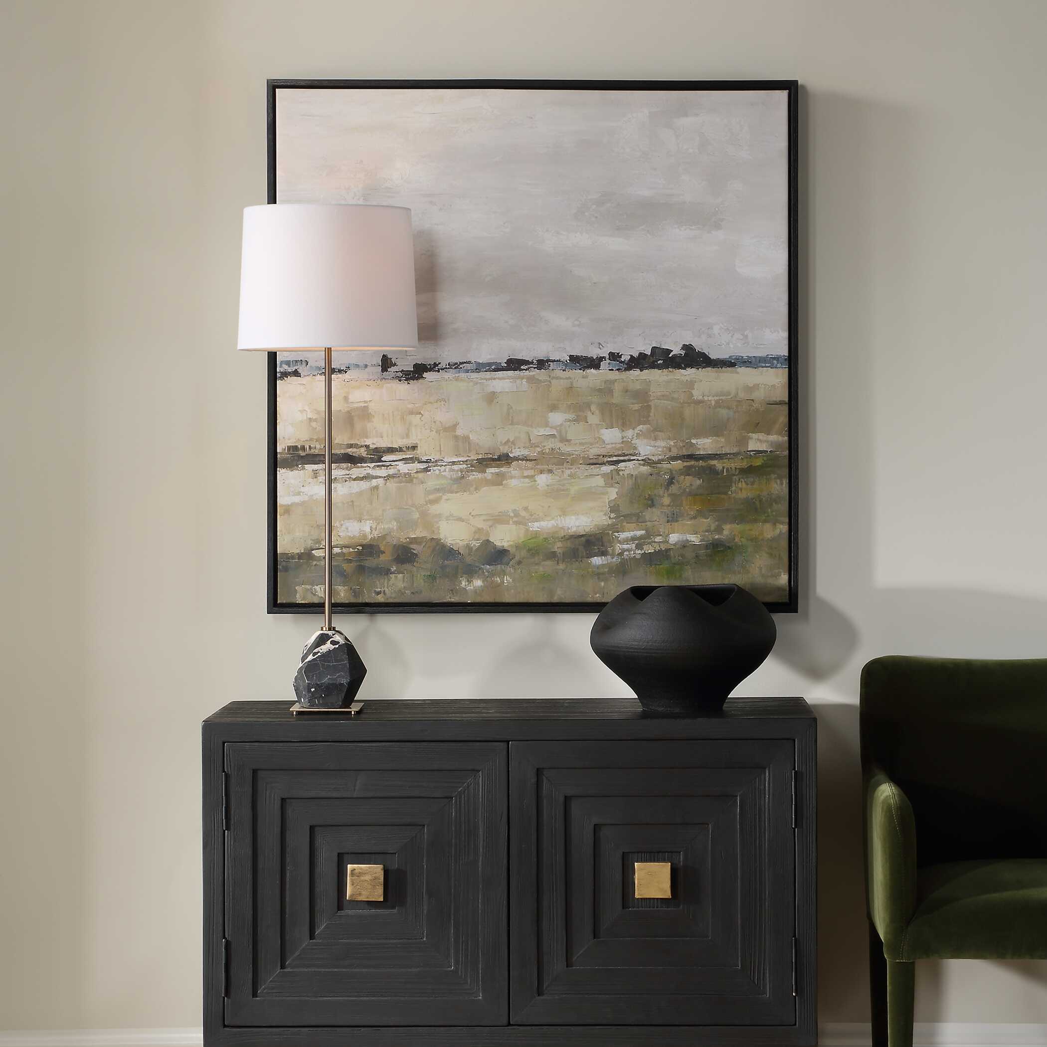 Fragment Hand Painted Landscape Art large image 