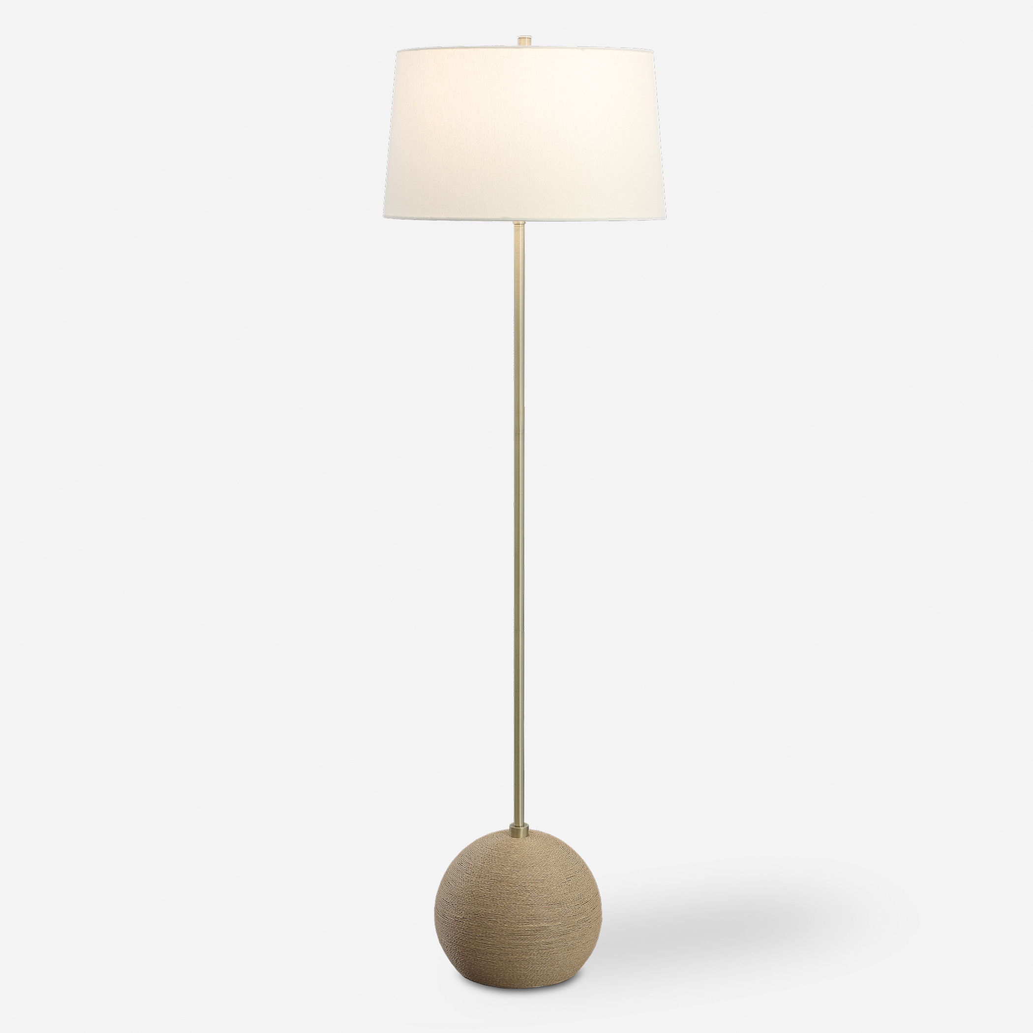 Captiva Brass Floor Lamp large image 