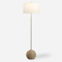 Online Designer Home/Small Office Captiva Brass Floor Lamp