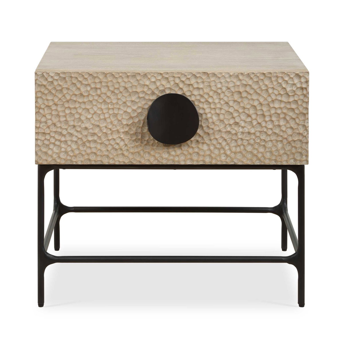Lunar Wooden Side Table, Side & End Table by Uttermost, 26" width x 23" height x 19" depth View 1