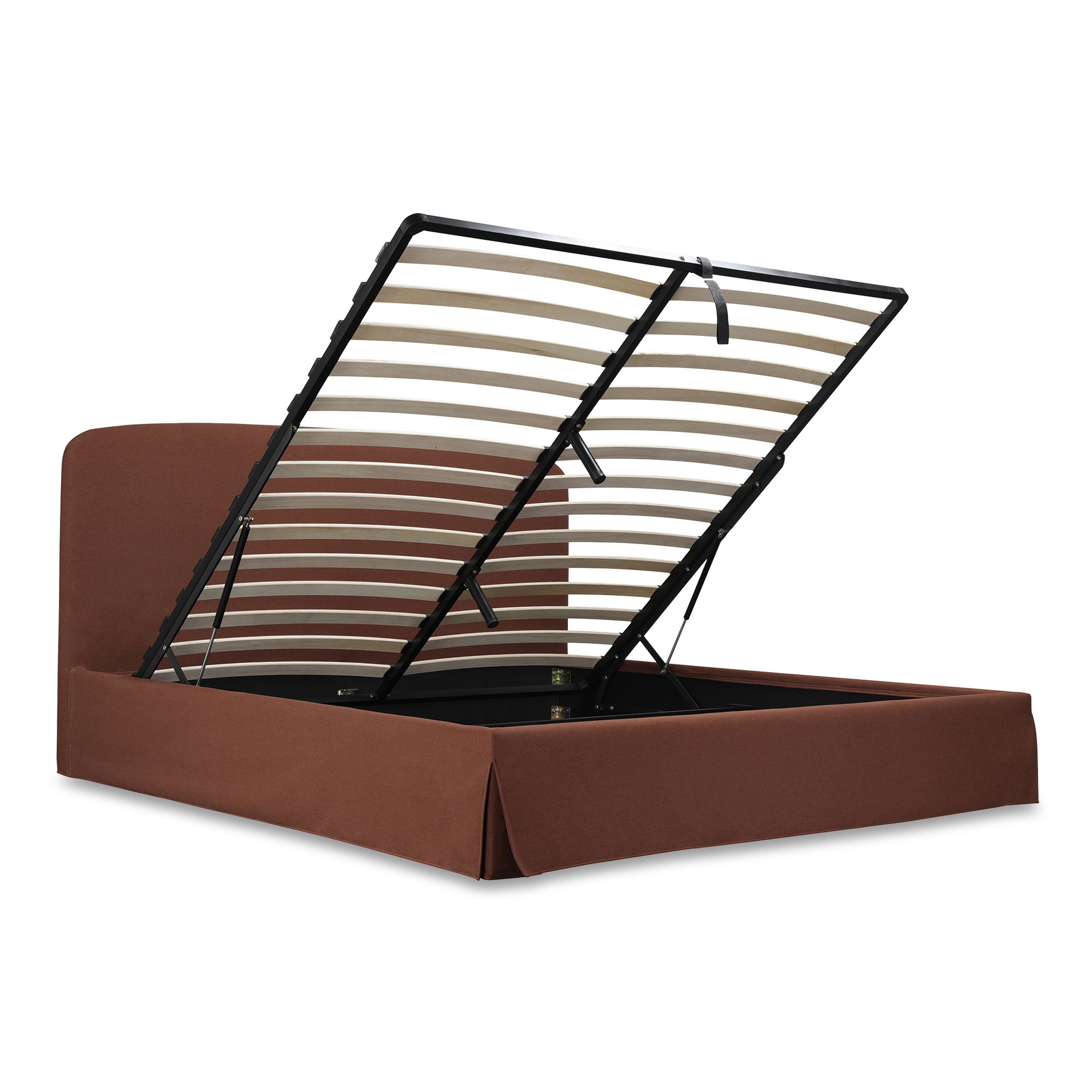 Joan Queen Storage Bed Rust large image 