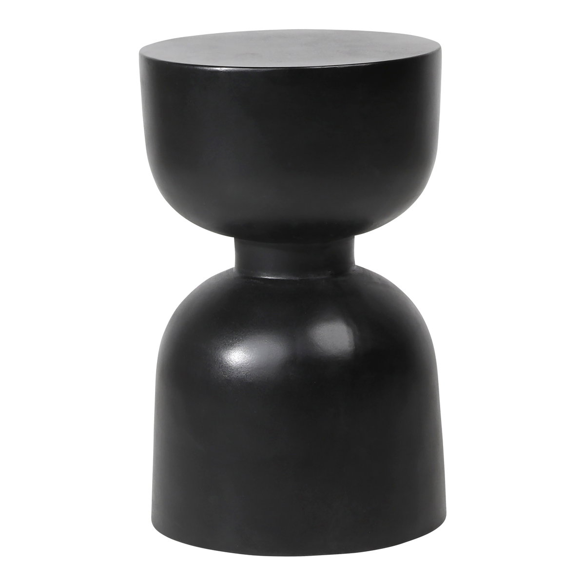 Rian Outdoor Side Table Black, Side & End Table by Dovetail, 15" width x 24" height x 15" depth View 1