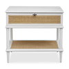 Coast White Rattan Side Table, Furniture by Uttermost, 25.75" width x 23" height x 18.75" depth thumbnail 1