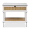 Coast White Rattan Side Table, Side & End Table by Uttermost, 25.75" width x 23" height x 18.75" depth thumbnail 1