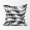 Jolie Cream with Black Print Linen Square Decorative Pillow  Cover thumbnail 2