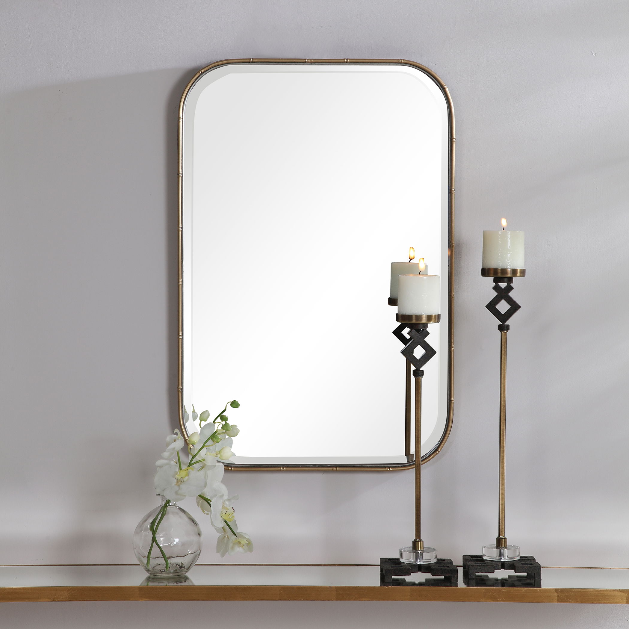 Malay Vanity Mirror, by Uttermost, 20.12" width x 30" height x 1.5" depth View 6