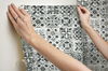 Encaustic Tile Black Peel & Stick Wallpaper thumbnail 8