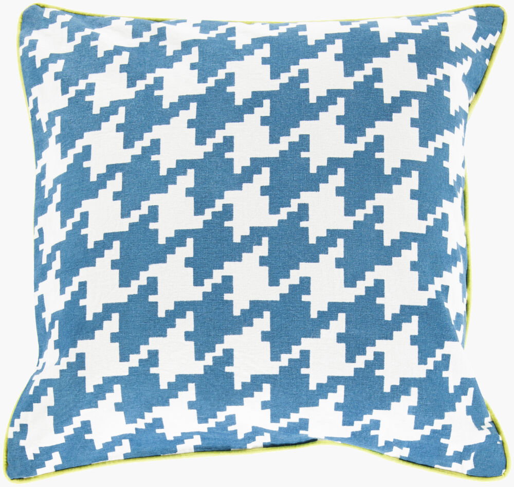 Houndstooth Accent Pillow, Decorative Pillow by Surya, 20" length x 20" width