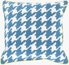 Houndstooth Accent Pillow Poly, Decorative Pillow by Surya, 22" length x 22" width thumbnail