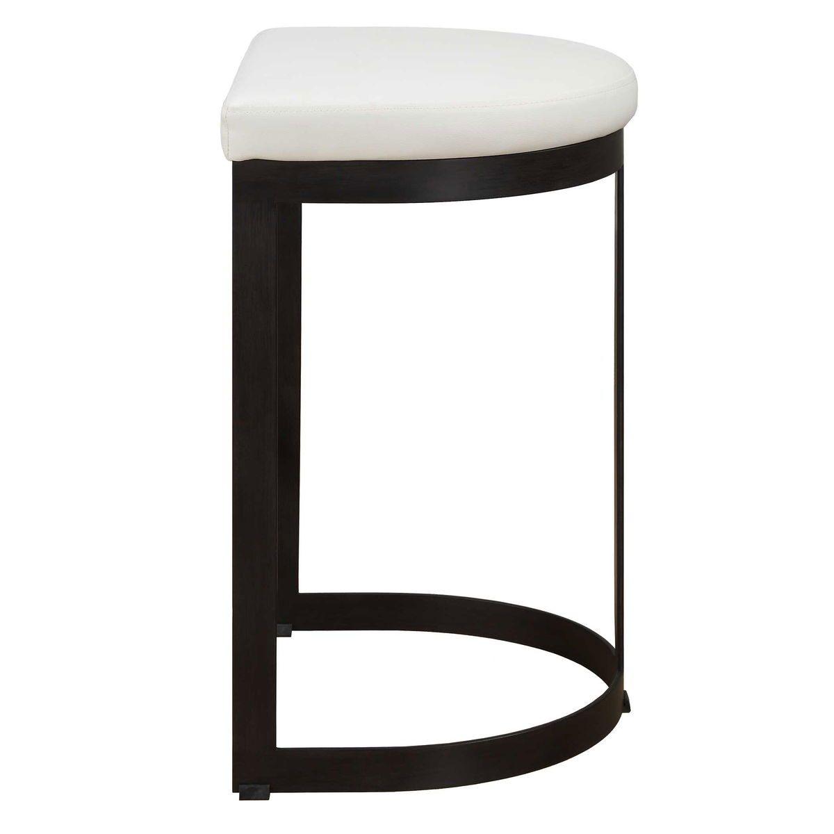 Ivanna White Counter Stool, Counter & Bar Stool by Uttermost, 18" width x 26" height x 14.5" depth View 6