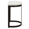 Ivanna White Counter Stool, Counter & Bar Stool by Uttermost, 18" width x 26" height x 14.5" depth thumbnail 6