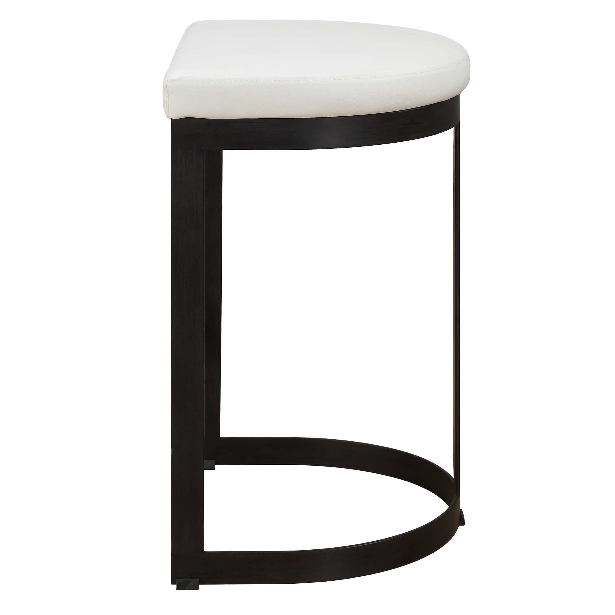 Ivanna White Counter Stool Ivanna White Counter Stool large image
